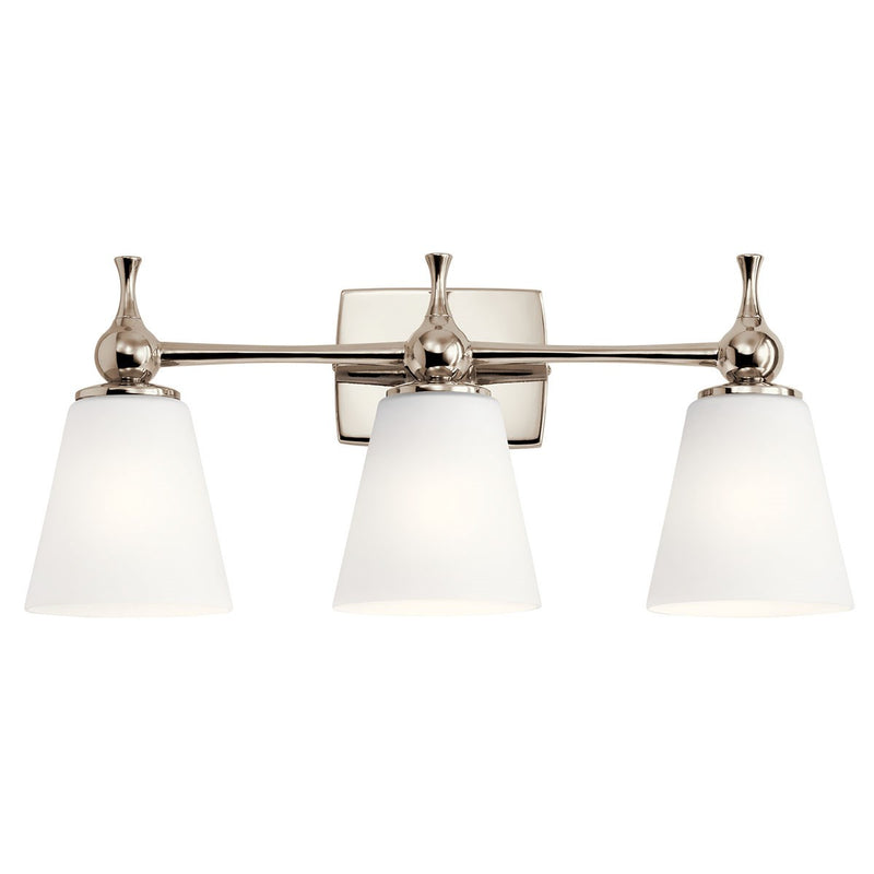 Kichler 55092PN Three Light Bath, Polished Nickel (2)