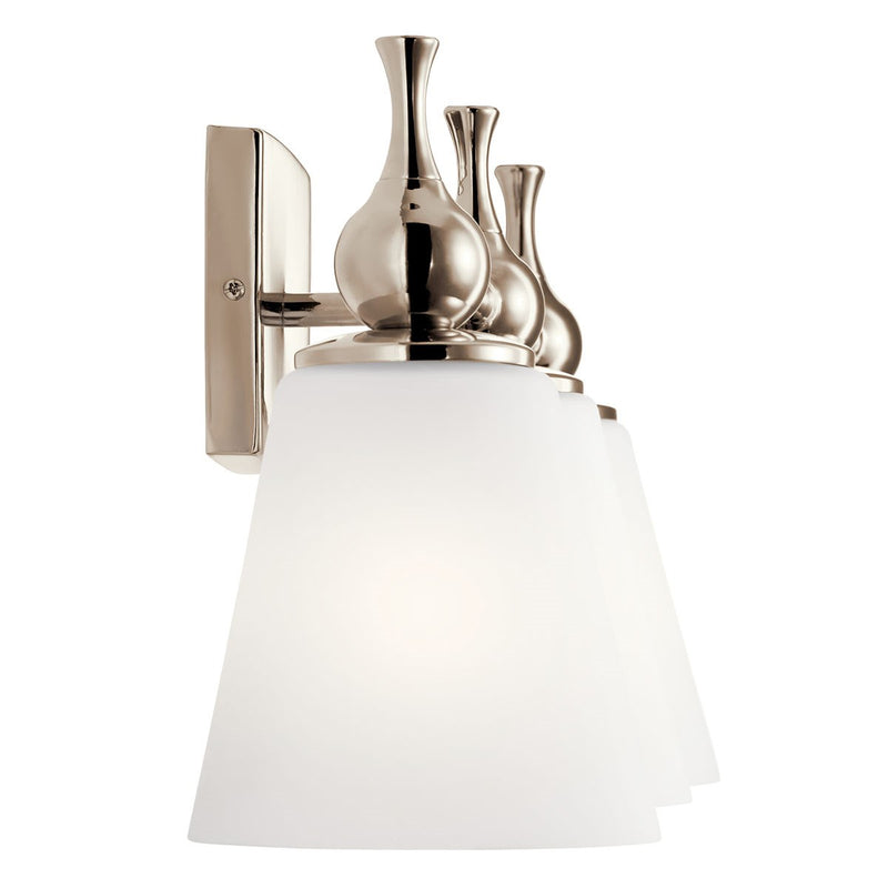 Kichler 55092PN Three Light Bath, Polished Nickel (3)