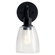 Kichler 55100BK One Light Wall Sconce, Black (3)