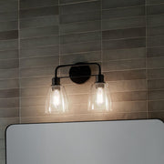 Kichler 55101BK Two Light Bath, Black (6)