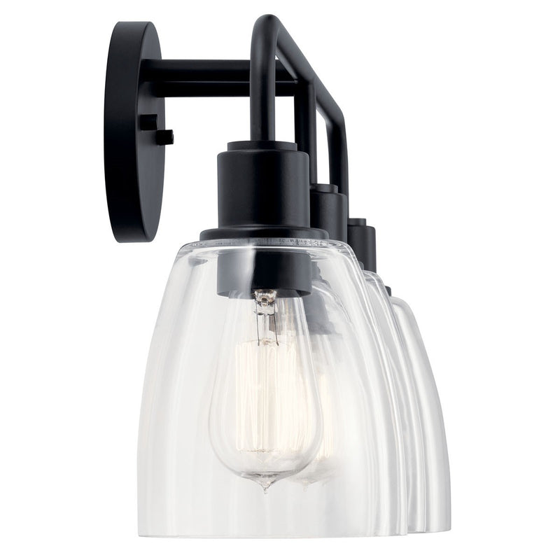 Kichler 55102BK Three Light Bath, Black (2)