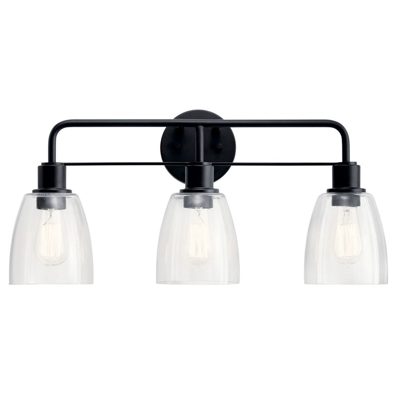 Kichler 55102BK Three Light Bath, Black (4)