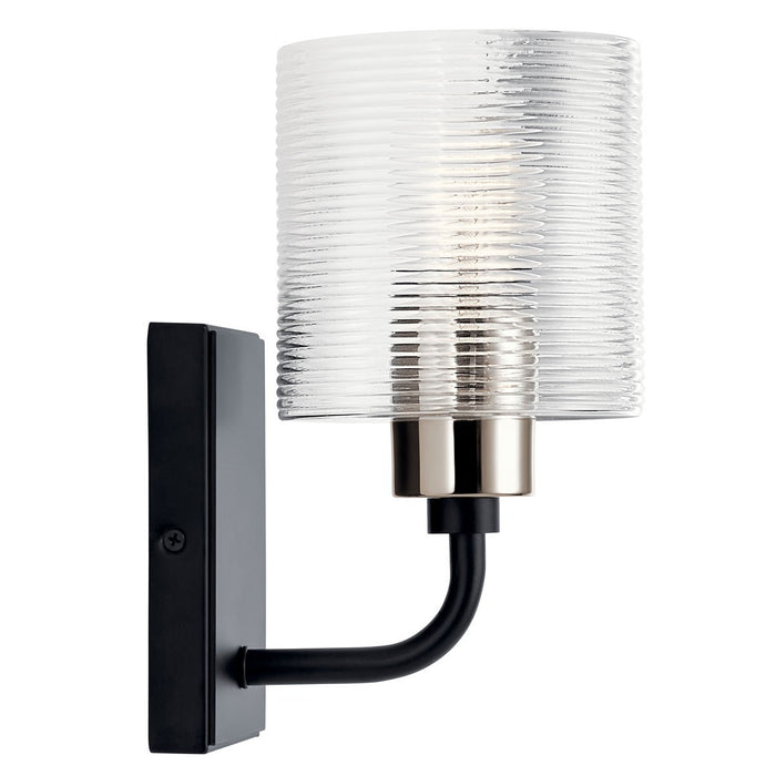 Kichler 55105BK Harvan One Light Wall Sconce, Black Alternate Image 2.jpg