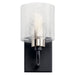 Kichler 55105BK Harvan One Light Wall Sconce, Black Alternate Image 3.jpg