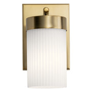 Kichler 55110BNB One Light Wall Sconce, Brushed Natural Brass (3)
