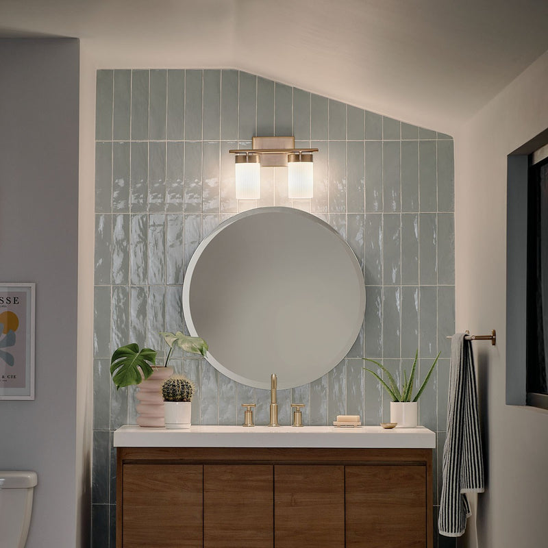 Kichler 55111BNB Two Light Bath, Brushed Natural Brass (6)