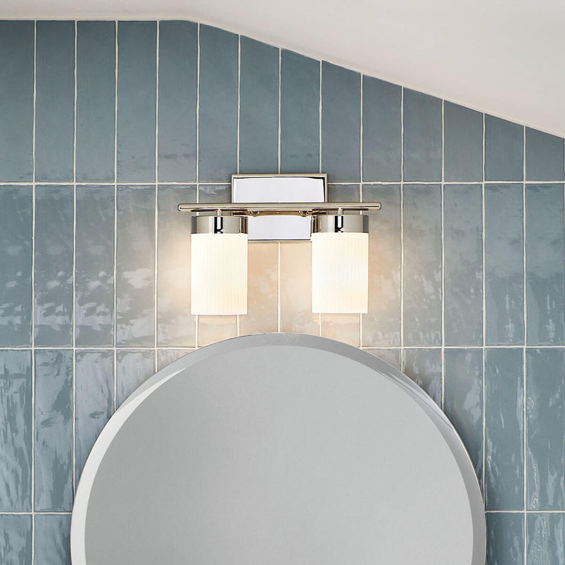 Kichler 55111PN Two Light Bath, Polished Nickel (5)