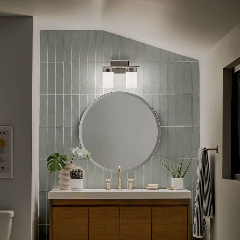 Kichler 55111PN Two Light Bath, Polished Nickel (6)