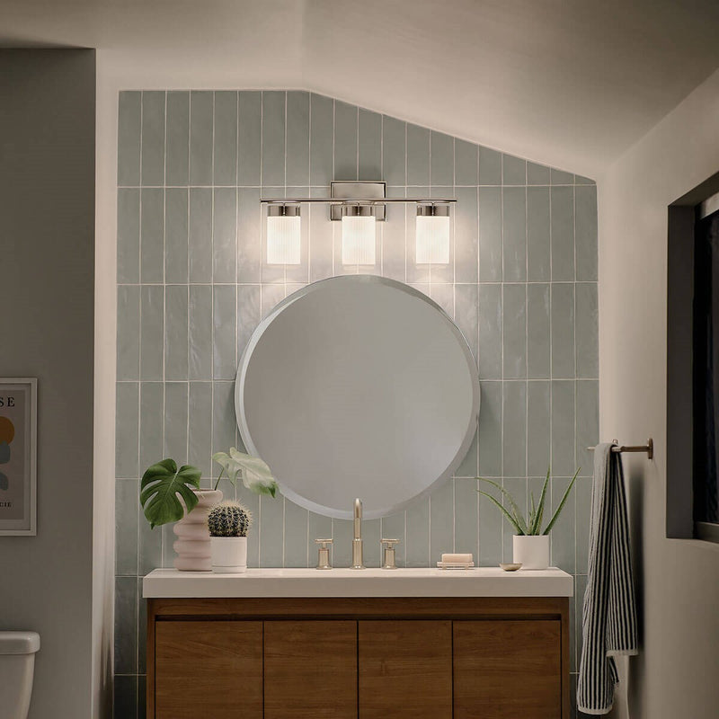 Kichler 55112PN Three Light Bath, Polished Nickel (6)