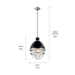 Kichler 59053BK Tollis One Light Outdoor Pendant, Black Alternate Image 3.jpg