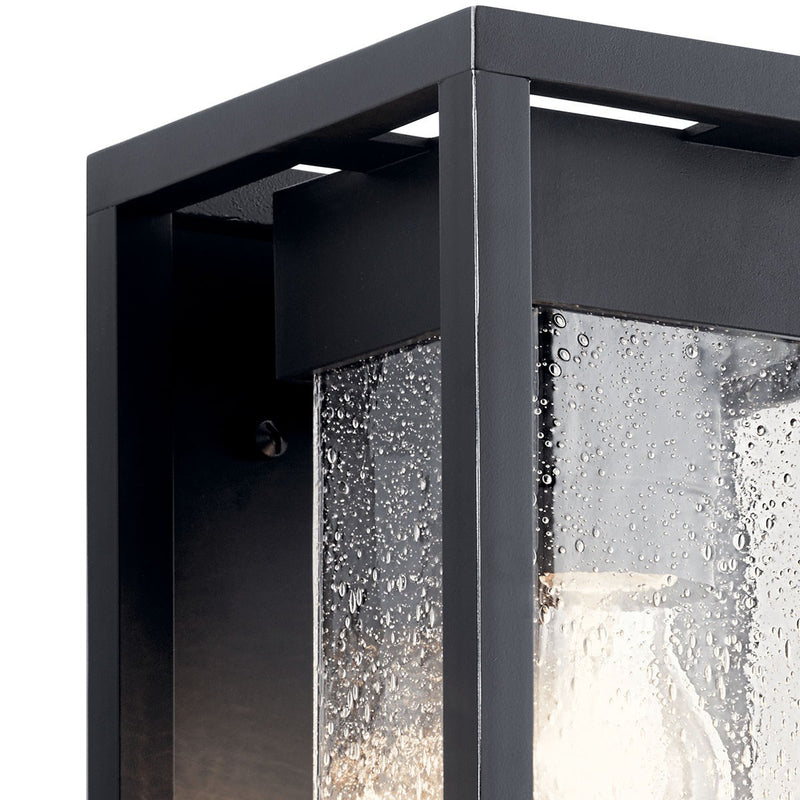 Kichler 59060BSL One Light Outdoor Wall Mount, Black with Silver Highlights (2)