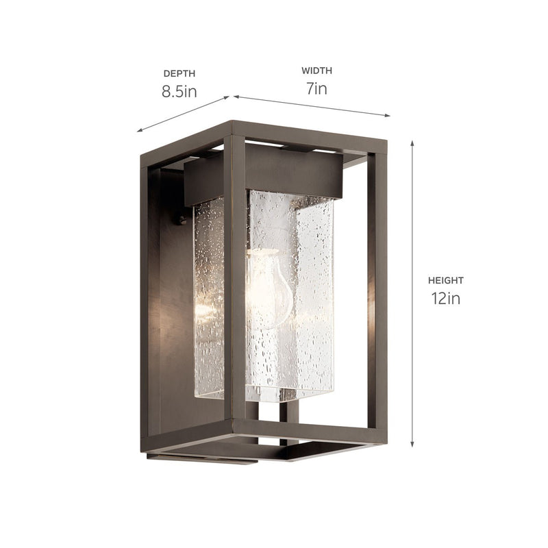 Kichler 59060OZ One Light Outdoor Wall Mount, Olde Bronze (4)