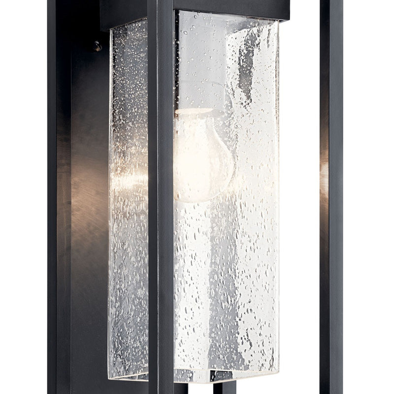 Kichler 59061BSL One Light Outdoor Wall Mount, Black with Silver Highlights (2)