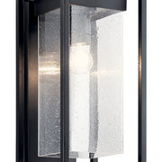 Kichler 59062BSL One Light Outdoor Wall Mount, Black with Silver Highlights (2)