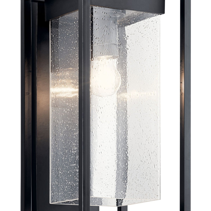 Kichler 59062BSL One Light Outdoor Wall Mount, Black with Silver Highlights (2)