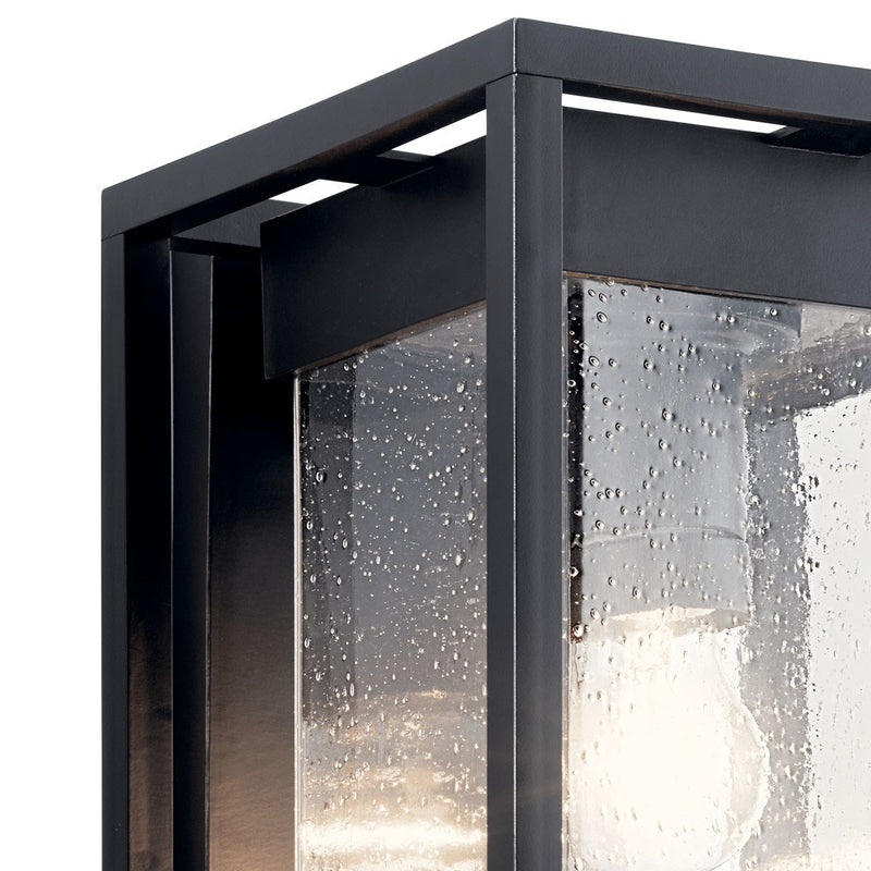 Kichler 59062BSL One Light Outdoor Wall Mount, Black with Silver Highlights (3)