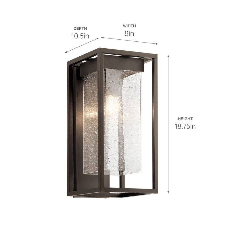 Kichler 59062OZ One Light Outdoor Wall Mount, Olde Bronze (4)