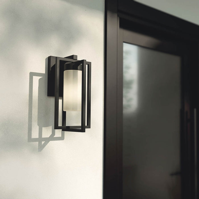 Kichler 59070BKLED Drega LED Outdoor Wall Mount, Black Alternate Image 3.jpg