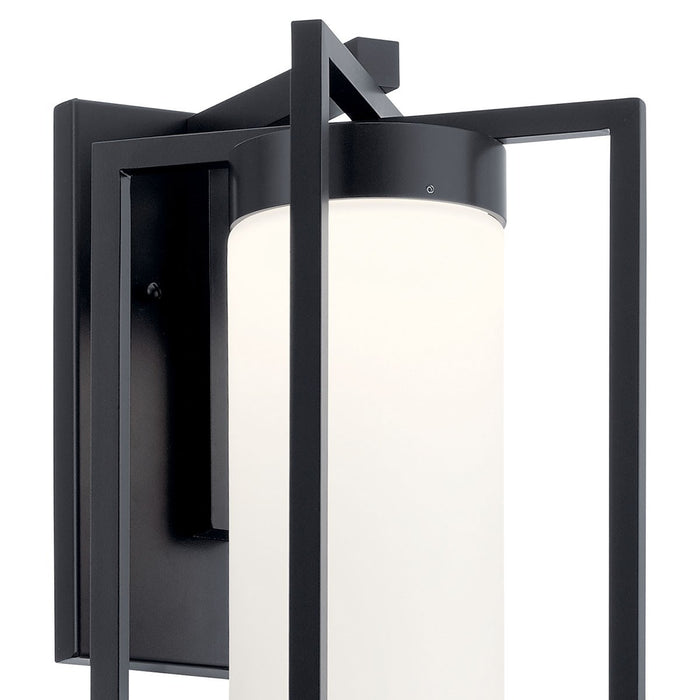 Kichler 59072BKLED Drega LED Outdoor Wall Mount, Black Alternate Image.jpg