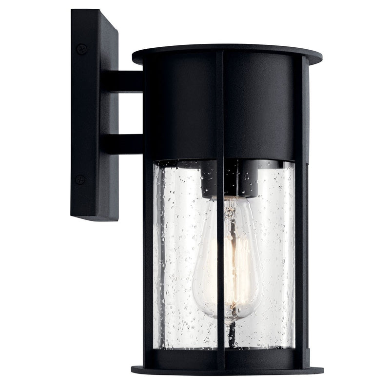 Kichler 59079BKT One Light Outdoor Wall Mount, Textured Black (3)