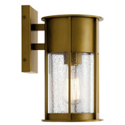 Kichler 59079NBR One Light Outdoor Wall Mount, Natural Brass (2)