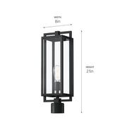 Kichler 59088BK One Light Outdoor Post Mount, Black (3)