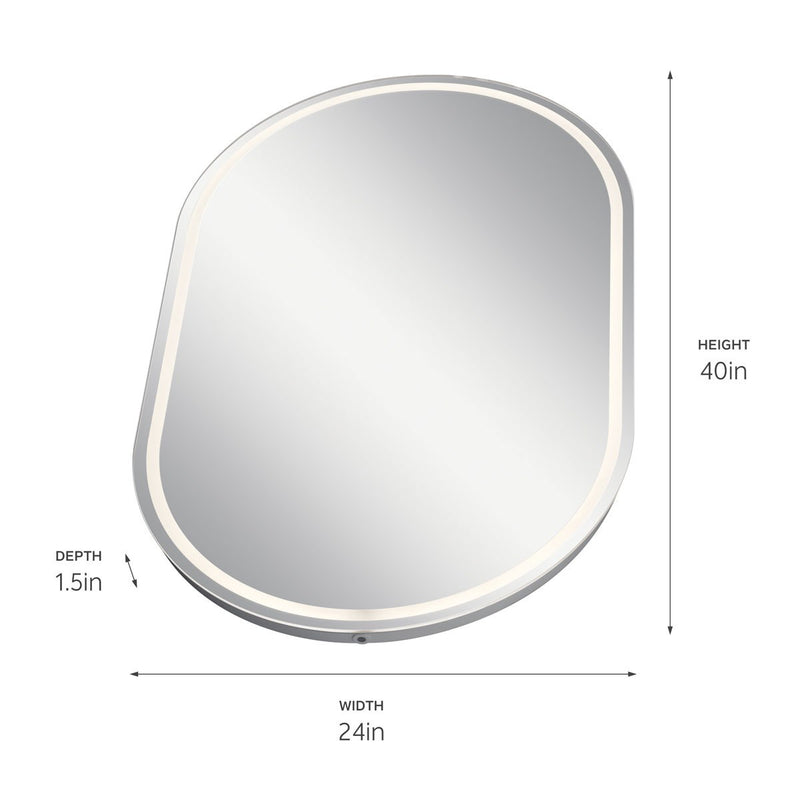 Kichler 86008 LED Mirror, White (4)
