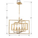 Crystorama 336-GA Capri Five Light Chandelier Antique Gold Alternate Image 4.jpg