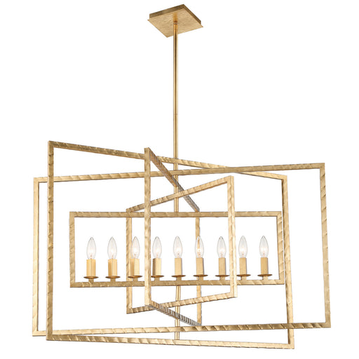 Crystorama 337-GA Capri Nine Light Chandelier Antique Gold Alternate Image.jpg