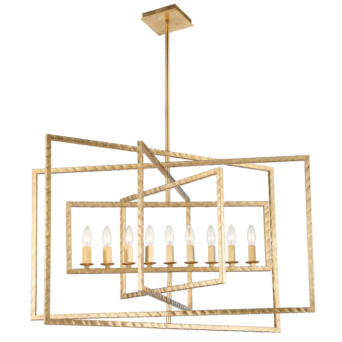 Crystorama 337-GA Capri Nine Light Chandelier Antique Gold Alternate Image.jpg