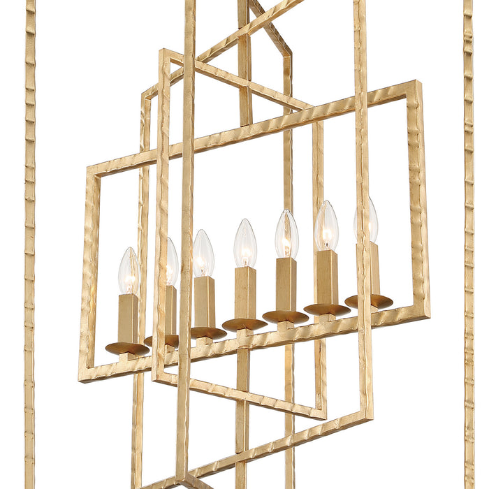Crystorama 339-GA Capri Seven Light Chandelier Antique Gold Alternate Image 2.jpg
