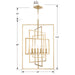 Crystorama 339-GA Capri Seven Light Chandelier Antique Gold Alternate Image 4.jpg