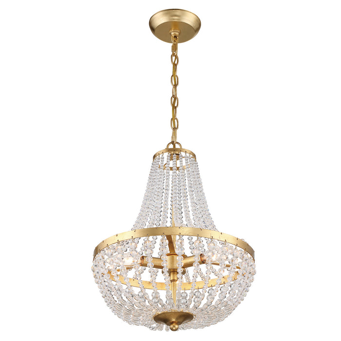 Crystorama 603-GA Rylee Three Light Chandelier Antique Gold Alternate Image 2.jpg