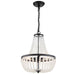 Crystorama 603-MK Rylee Three Light Chandelier Matte Black Alternate Image.jpg