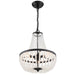 Crystorama 603-MK Rylee Three Light Chandelier Matte Black Alternate Image 2.jpg