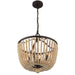 Crystorama 604-FB Rylee Four Light Chandelier Forged Bronze Alternate Image 2.jpg