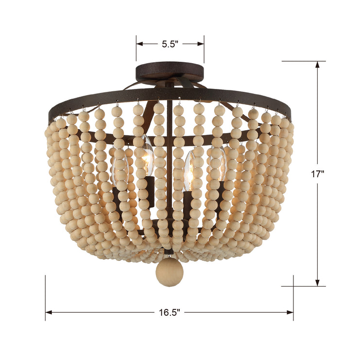 Crystorama 604-FB_CEILING Rylee Four Light Semi Flush Mount Forged Bronze Alternate Image 4.jpg