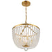 Crystorama 604-GA Rylee Four Light Chandelier Antique Gold Alternate Image 2.jpg