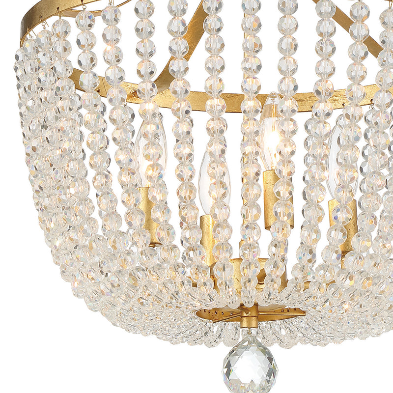 Crystorama 604-GA Rylee Four Light Chandelier Antique Gold Alternate Image 4.jpg