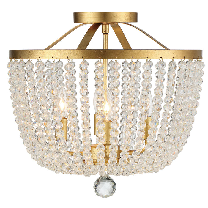 Crystorama 604-GA_CEILING Rylee Four Light Semi Flush Mount Antique Gold Alternate Image.jpg