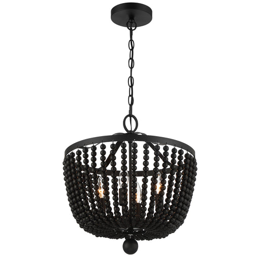 Crystorama 604-MK Rylee Four Light Chandelier Matte Black Alternate Image.jpg