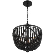 Crystorama 604-MK Rylee Four Light Chandelier Matte Black Alternate Image 2.jpg