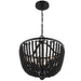 Crystorama 604-MK Rylee Four Light Chandelier Matte Black Alternate Image 2.jpg