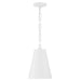 Crystorama 8685-MT-GA Alston Two Light Chandelier Matte White / Antique Gold Alternate Image 2.jpg