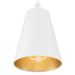 Crystorama 8685-MT-GA Alston Two Light Chandelier Matte White / Antique Gold Alternate Image 4.jpg