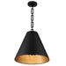Crystorama 8687-MK-GA Alston Three Light Chandelier Matte Black / Antique Gold Alternate Image.jpg