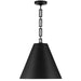 Crystorama 8687-MK-GA Alston Three Light Chandelier Matte Black / Antique Gold Alternate Image 2.jpg