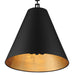 Crystorama 8687-MK-GA Alston Three Light Chandelier Matte Black / Antique Gold Alternate Image 4.jpg