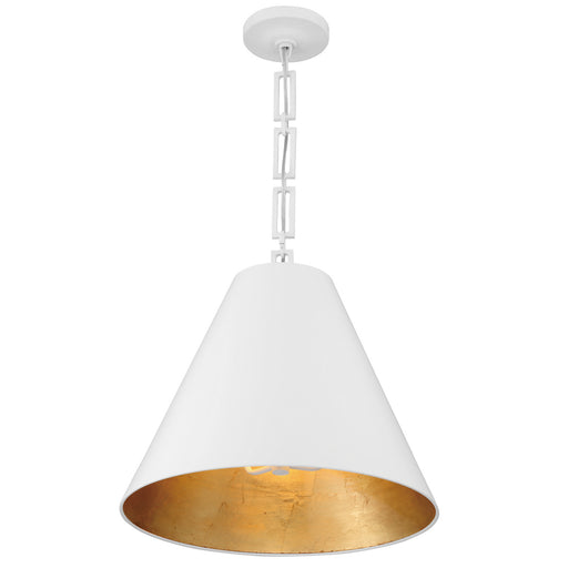 Crystorama 8687-MT-GA Alston Three Light Chandelier Matte White / Antique Gold Alternate Image.jpg