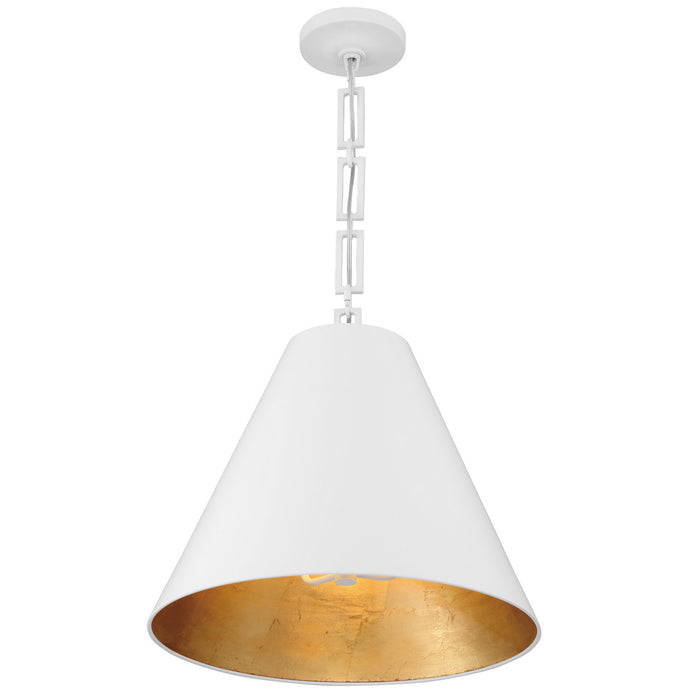 Crystorama 8687-MT-GA Alston Three Light Chandelier Matte White / Antique Gold Alternate Image.jpg